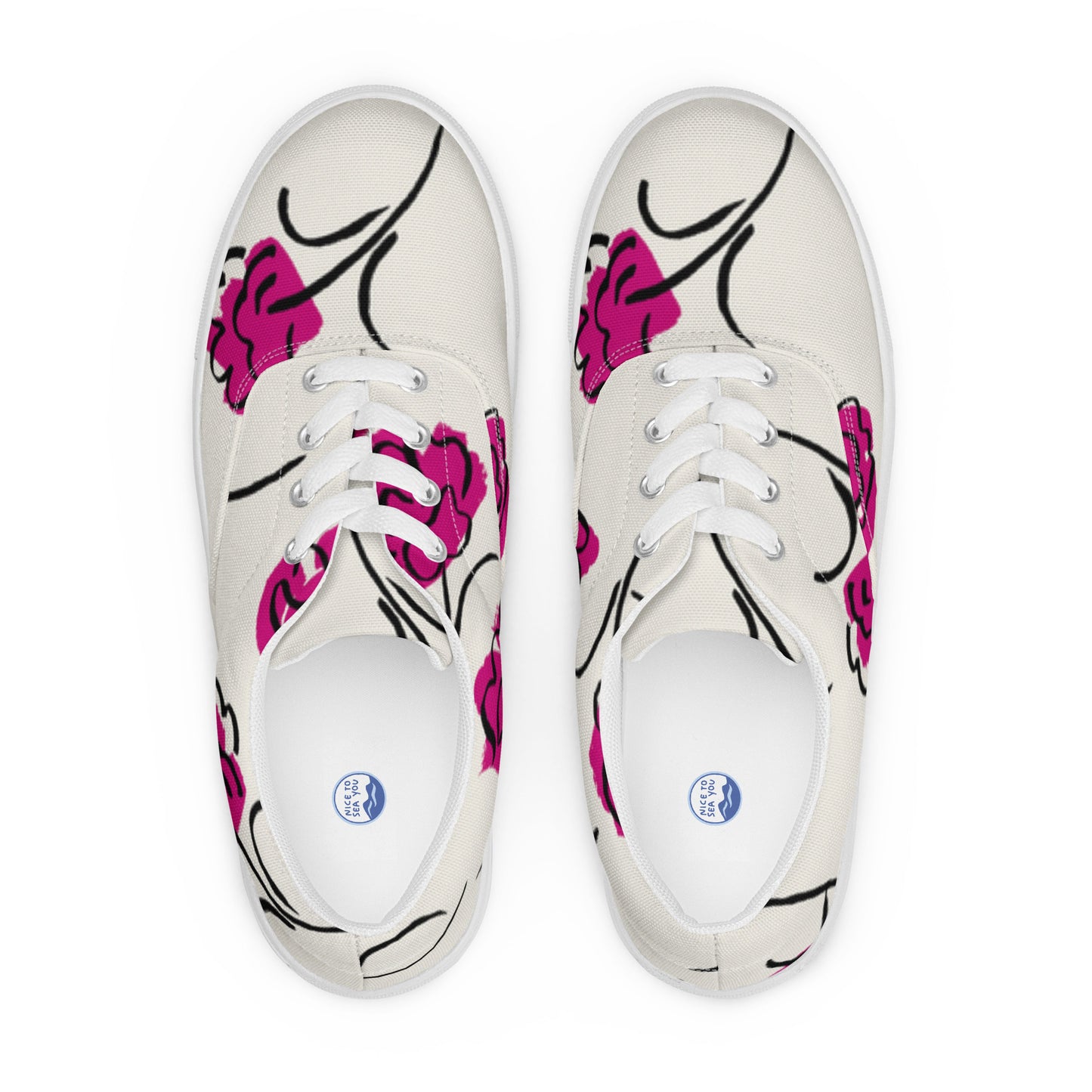 Women’s lace-up canvas shoes