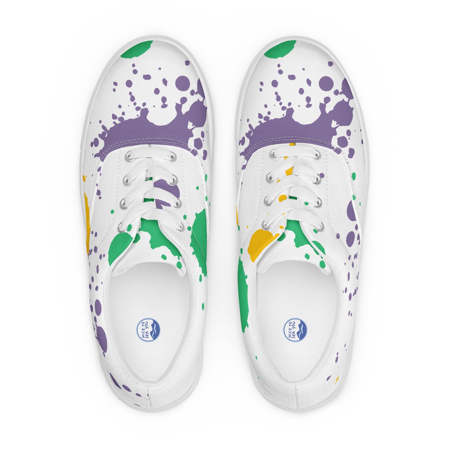 Women’s lace-up canvas shoes