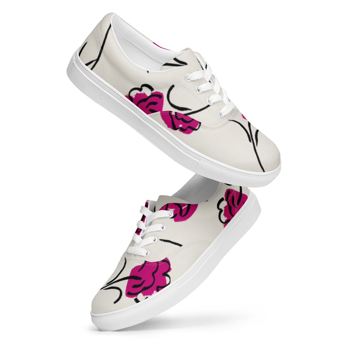 Women’s lace-up canvas shoes